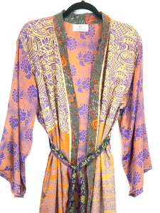 Vintage Sari Kimono Long