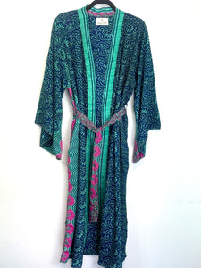 Vintage Sari Kimono Long