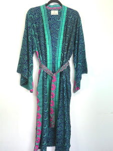 Vintage Sari Kimono Long