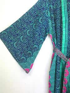 Vintage Sari Kimono Long