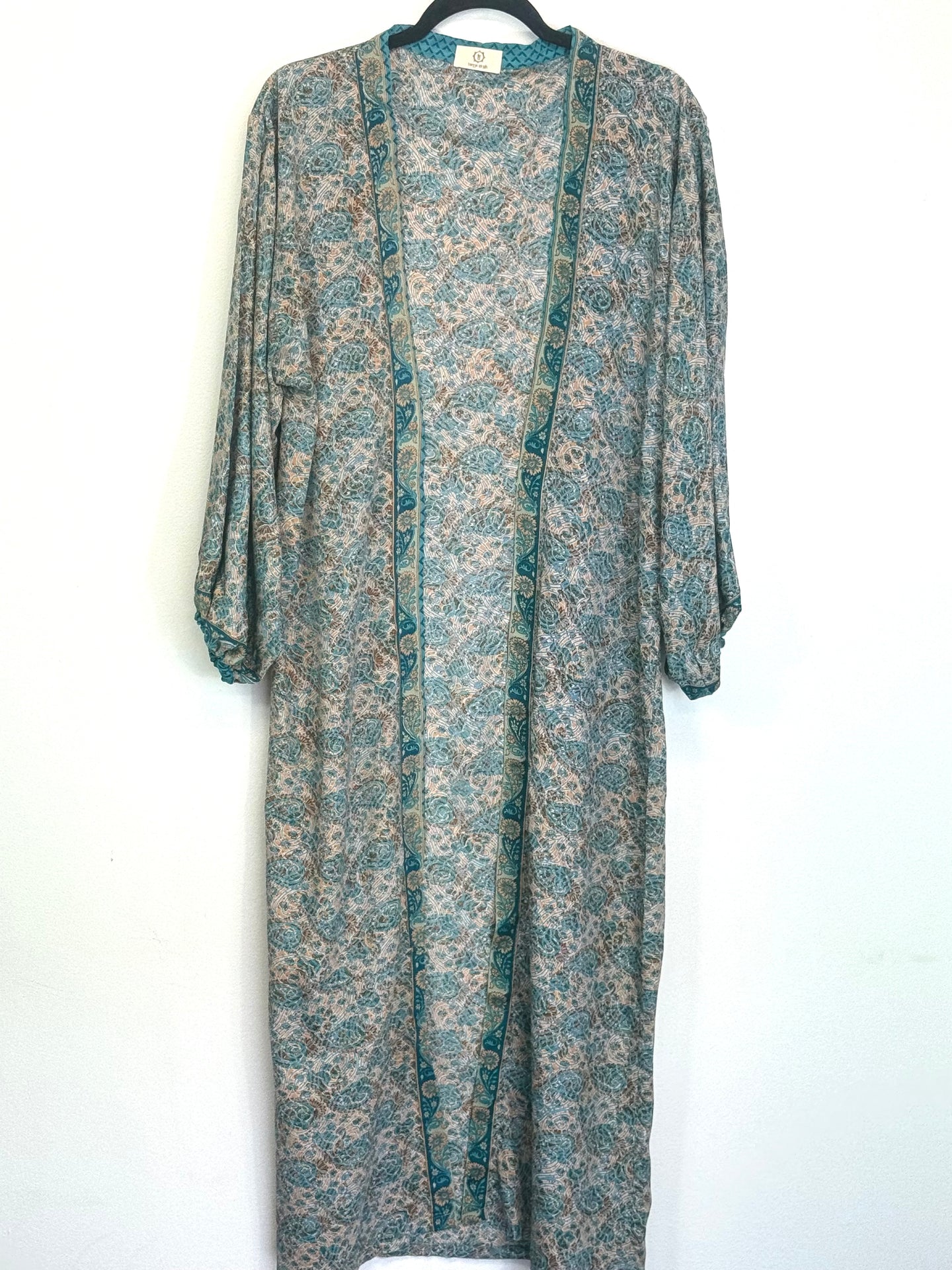 Vintage Sari Kimono Duster