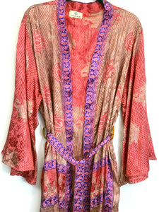 Vintage Sari Kimono Long