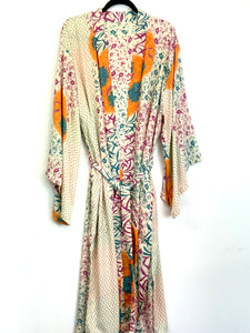 Vintage Sari Kimono Long