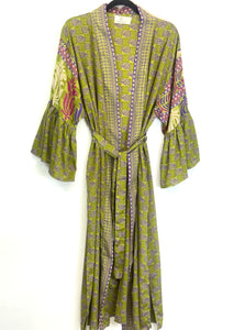 Vintage Sari Kimono Long