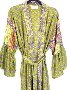Vintage Sari Kimono Long