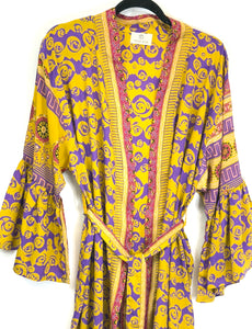 Vintage Sari Kimono Long