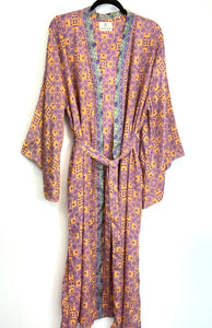 Vintage Sari Kimono Long