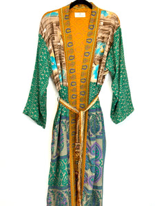 Vintage Sari Kimono Long