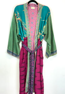 Vintage Sari Kimono Long