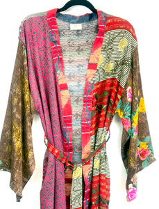 Vintage Sari Kimono Long