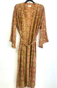Vintage Sari Kimono Long