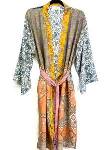 Vintage Sari Kimono Long