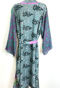 Vintage Sari Kimono Long