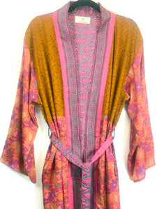 Vintage Sari Kimono Long