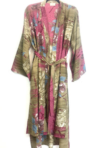 Vintage Sari Kimono Long