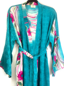 Vintage Sari Kimono Long
