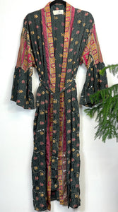 Vintage Sari Kimono Long