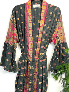 Vintage Sari Kimono Long