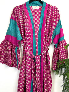 Vintage Sari Kimono Long