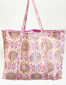 Blockprint Quilted Bag