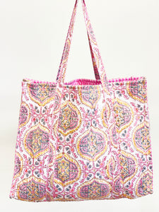 Blockprint Quilted Bag