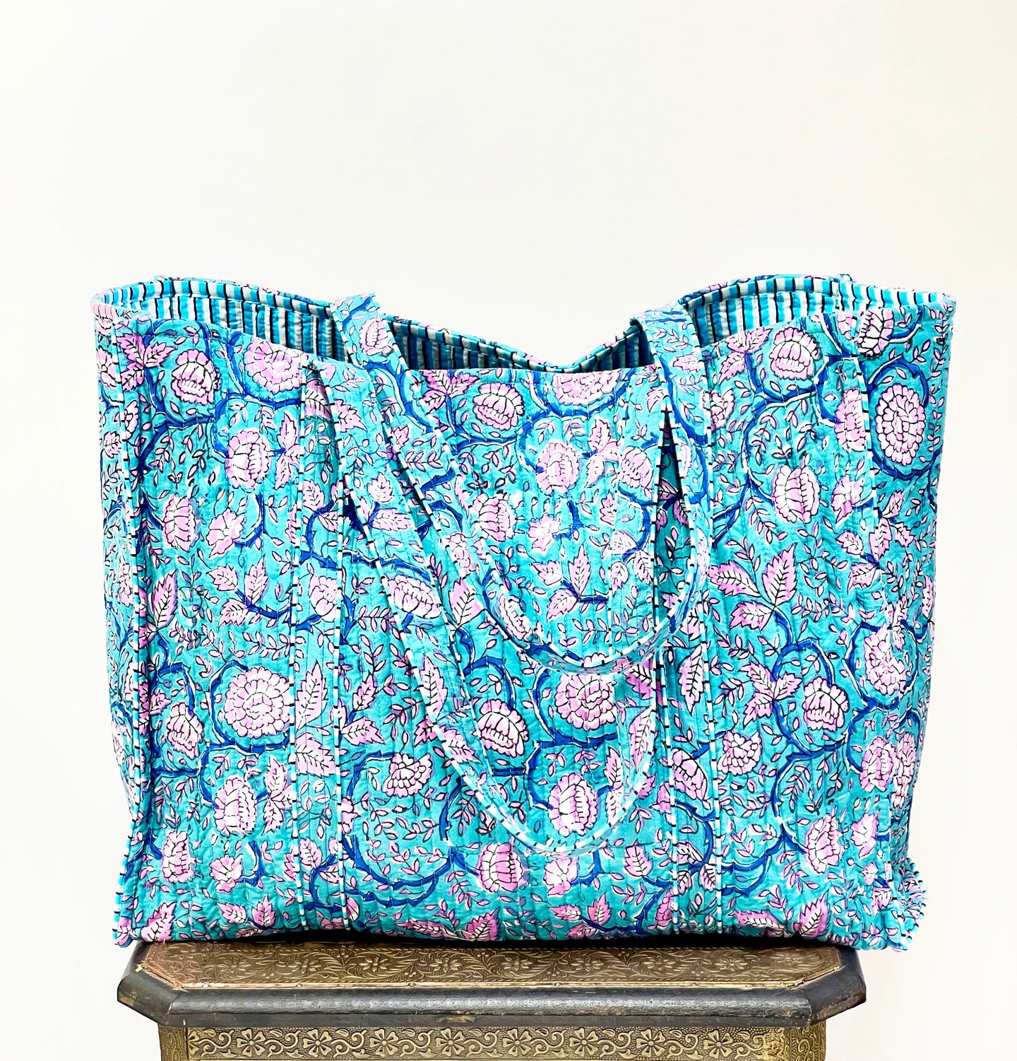 Blockprint Quilted Bag