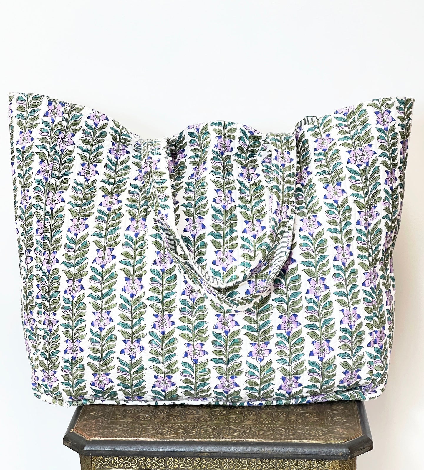 Blockprint Quilted Bag