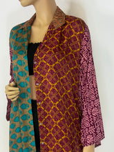 Load image into Gallery viewer, Vintage Silk Sari Long Shirt
