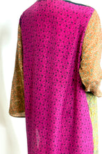 Load image into Gallery viewer, Vintage Silk Sari Long Shirt
