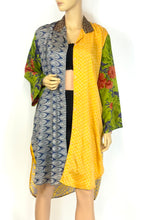 Load image into Gallery viewer, Vintage Silk Sari Long Shirt
