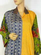 Load image into Gallery viewer, Vintage Silk Sari Long Shirt
