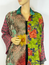 Load image into Gallery viewer, Vintage Silk Sari Long Shirt
