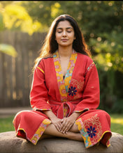 Load image into Gallery viewer, Vintage Kantha Kimono Robe
