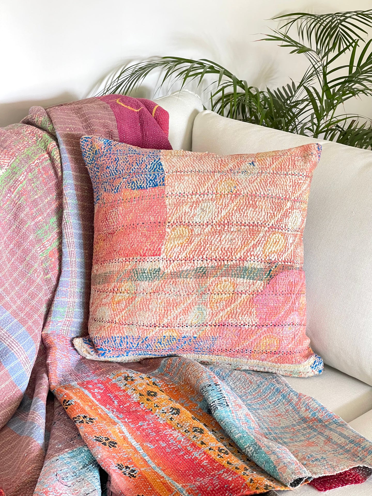 Vintage Kantha Cushion 50X50CM