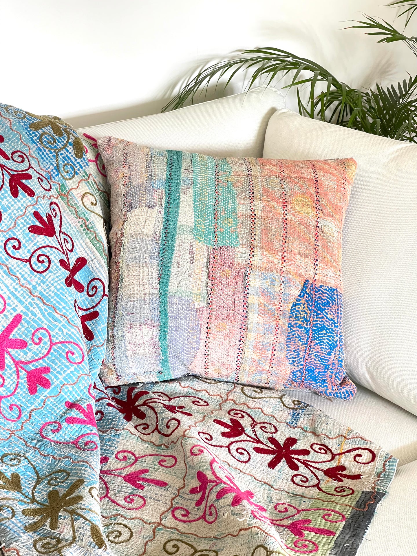 Vintage Kantha Cushion 50X50CM
