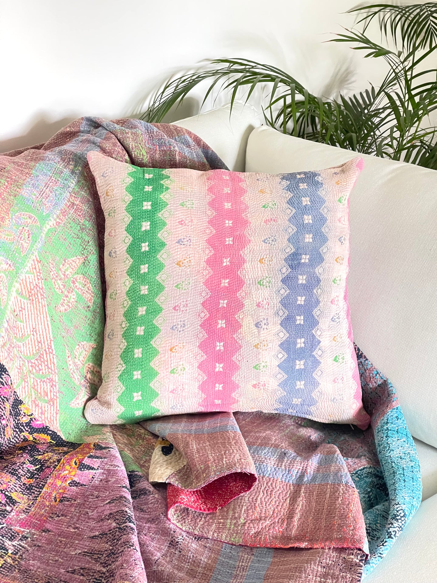 Vintage Kantha Cushion 50X50CM