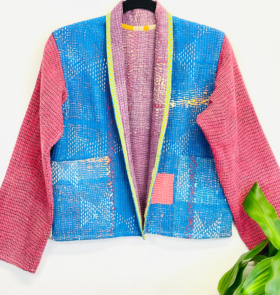 Kantha Jacket Short  S/M