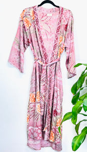 Vintage Sari Kimono Long