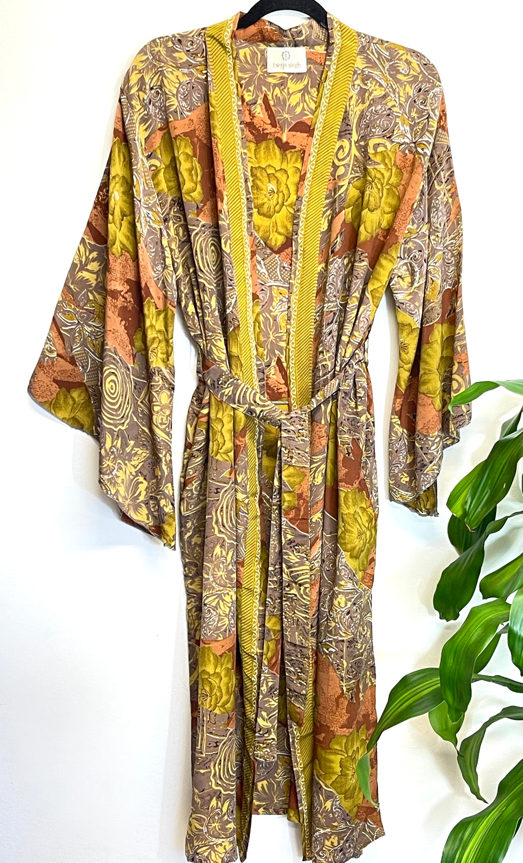 Vintage Sari Kimono Long