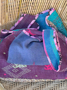 Sari Kantha Tote Bag