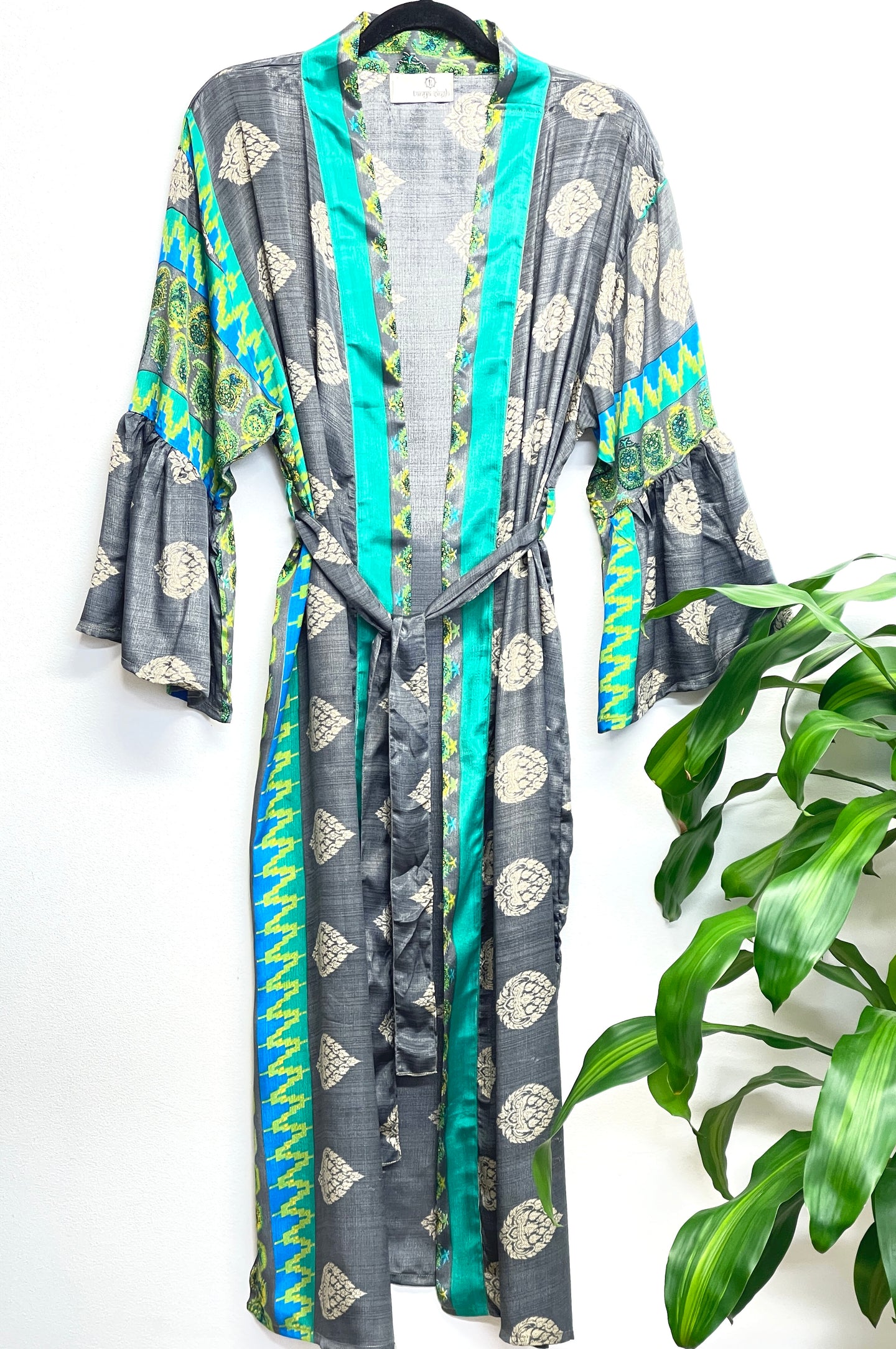 Vintage Sari Kimono Long