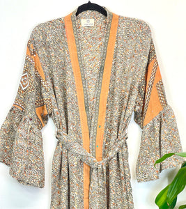 Vintage Sari Kimonop Long