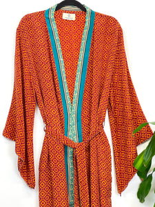 Vinrage Sari Kimono Long