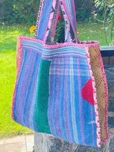 Load image into Gallery viewer, Sari Kantha Tote Bag
