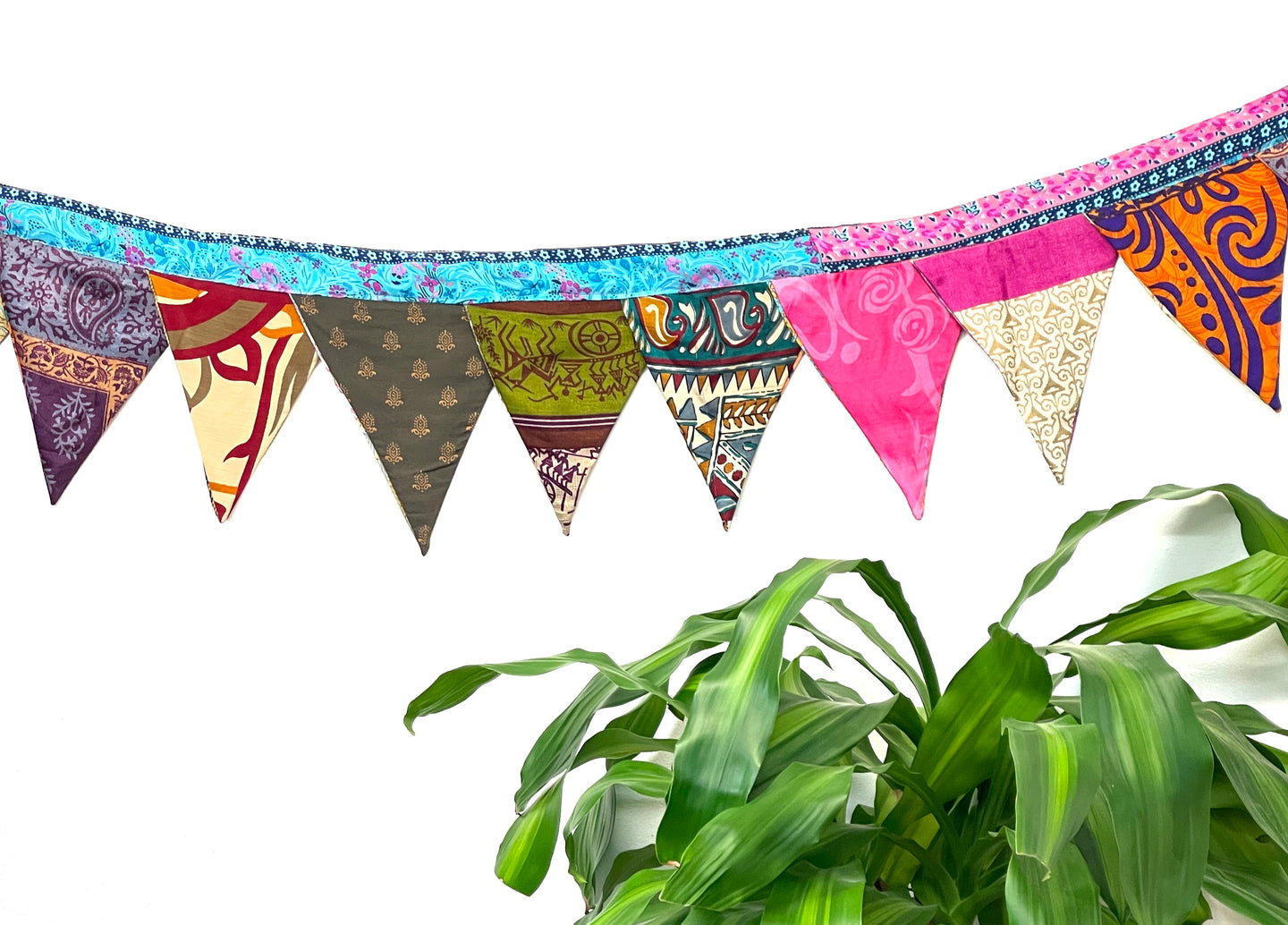 Silk Sari Bunting Garland