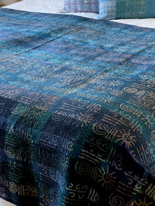 Indigo Kantha Quilt