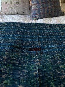 Indigo Kantha Quilt