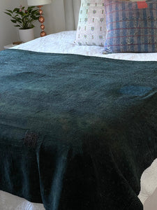 Indigo Kantha Quilt