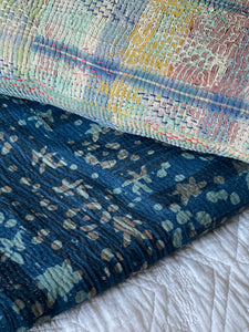 Indigo Kantha Quilt