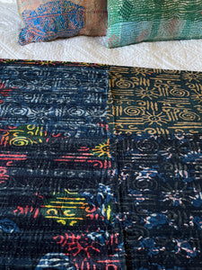 Indigo Kantha Quilt